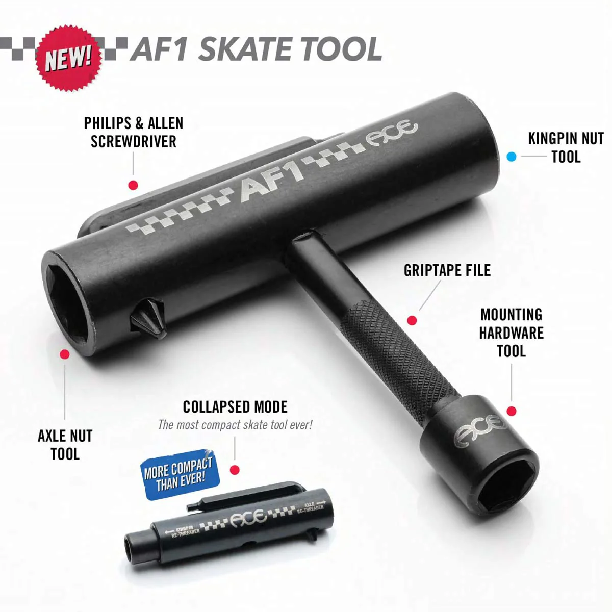 ACE AF1 COLLAPSIBLE SKATE TOOL - Image 2