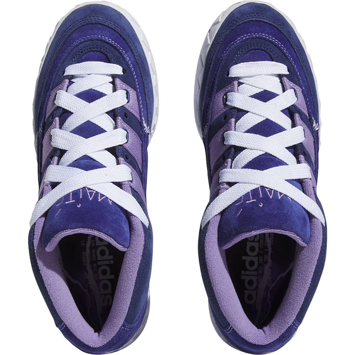 ADIDAS ADIMATIC MID X MAITE VICTORY BLUE / MAGIC LILAC - Image 2