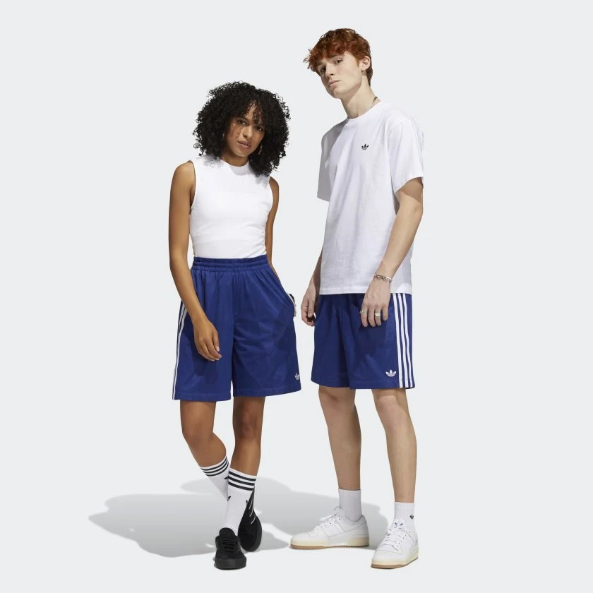 ADIDAS BBALL SHORT VICTORY BLUE / WHITE - Image 3