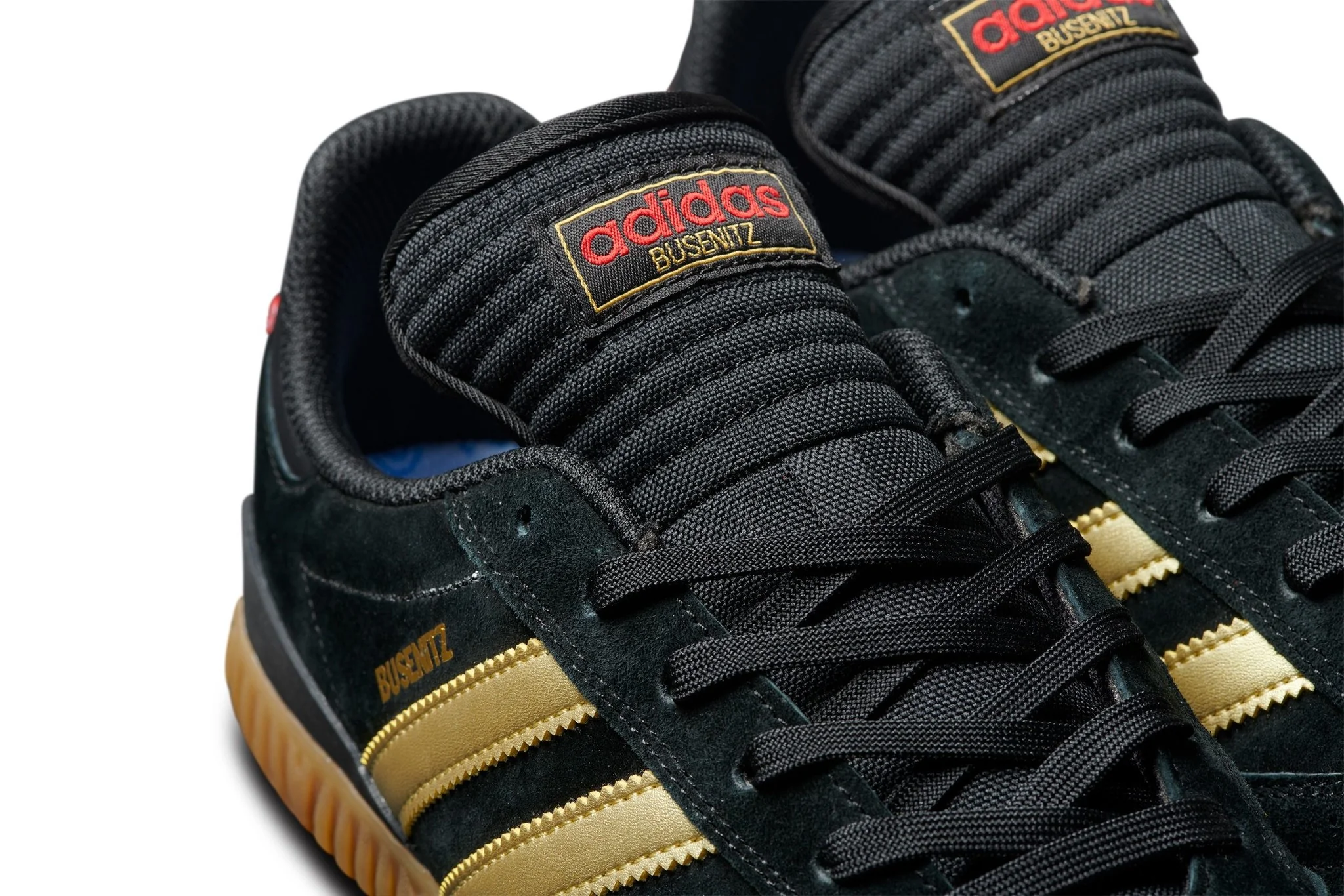 ADIDAS BUSENITZ INDOOR SUPER BLACK/GOLD/SCARLET - Image 7