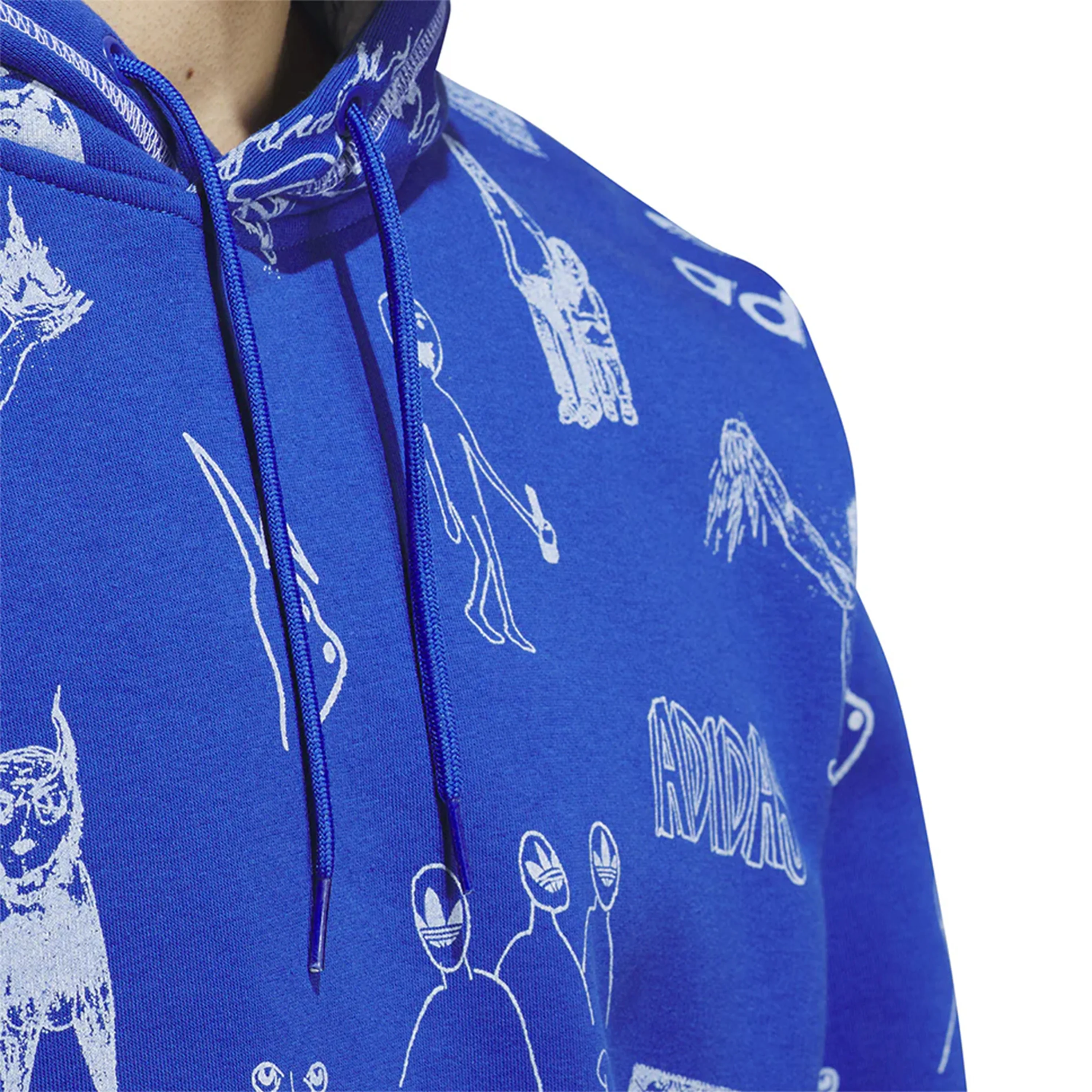 ADIDAS DILL HOODIE ROYAL BLUE - Image 4