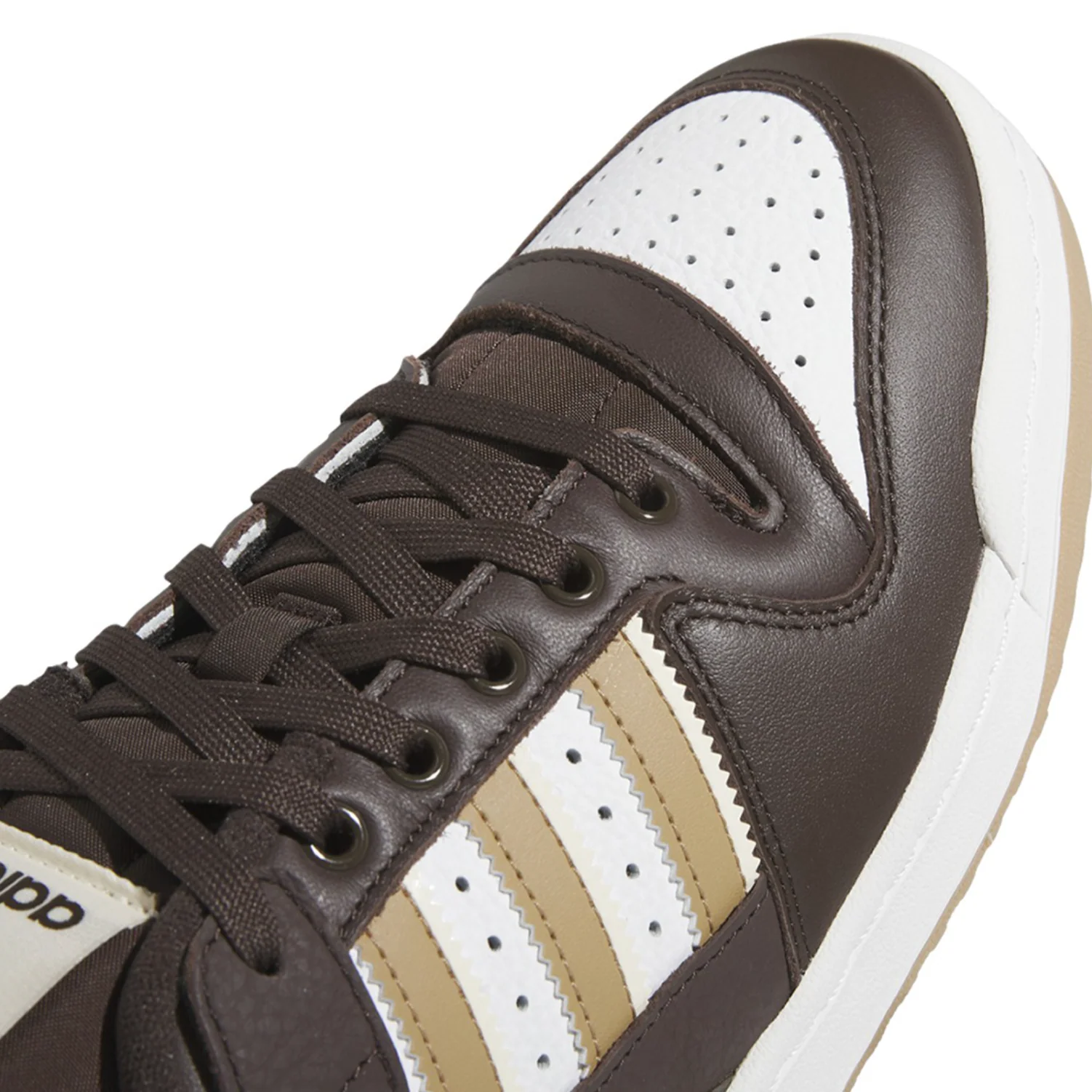 ADIDAS FORUM 84 LOW ADV DARK BROWN / ECRU TINT / WHITE - Image 4