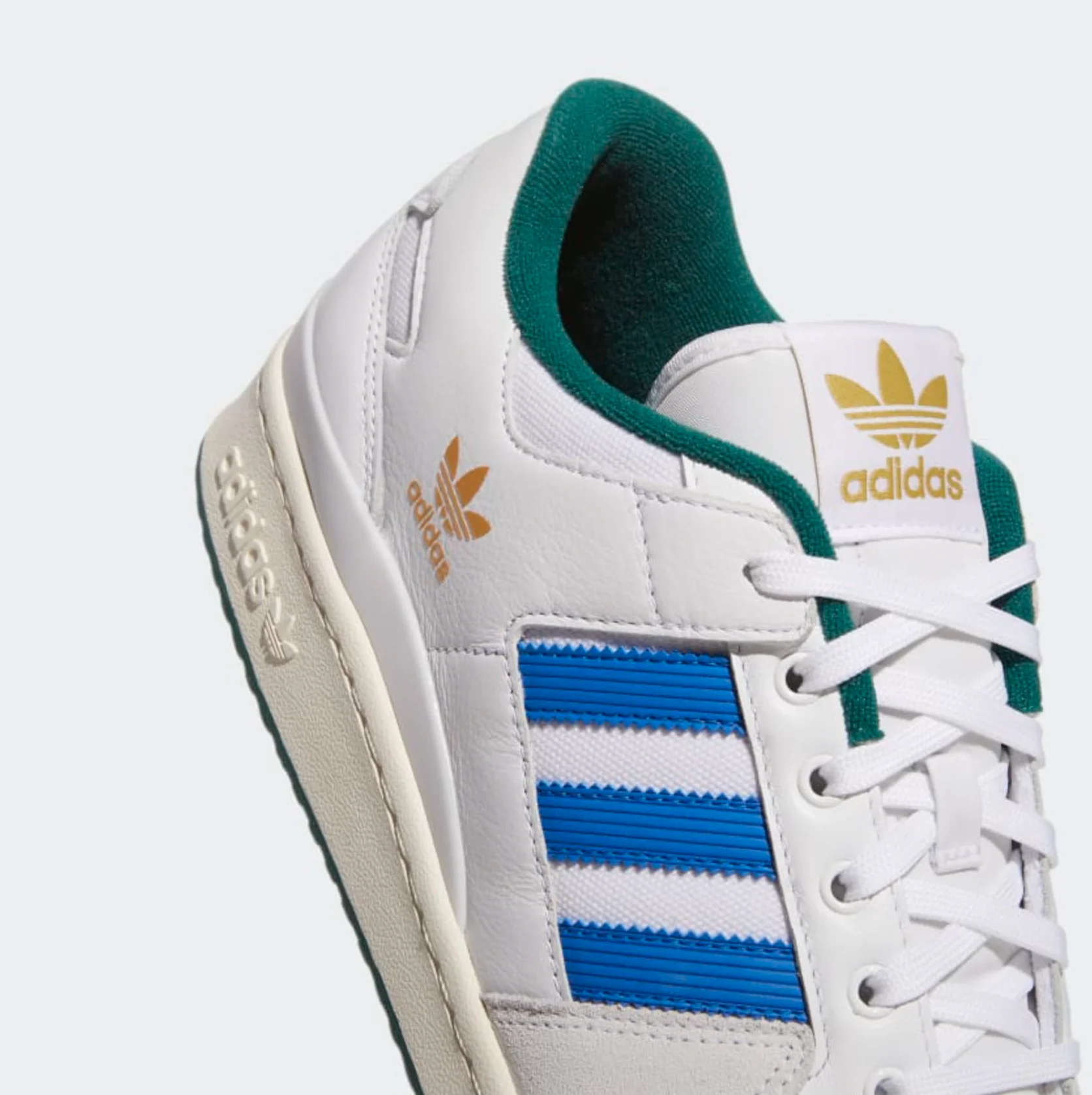 ADIDAS FORUM 84 LOW ADV WHITE/ BLUEBIRD / GREEN - Image 3