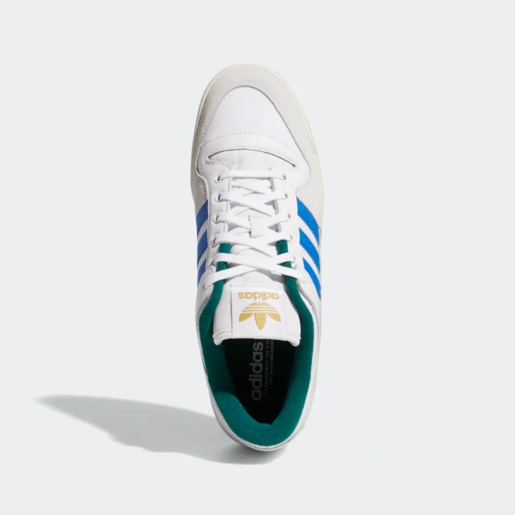 ADIDAS FORUM 84 LOW ADV WHITE/ BLUEBIRD / GREEN - Image 4