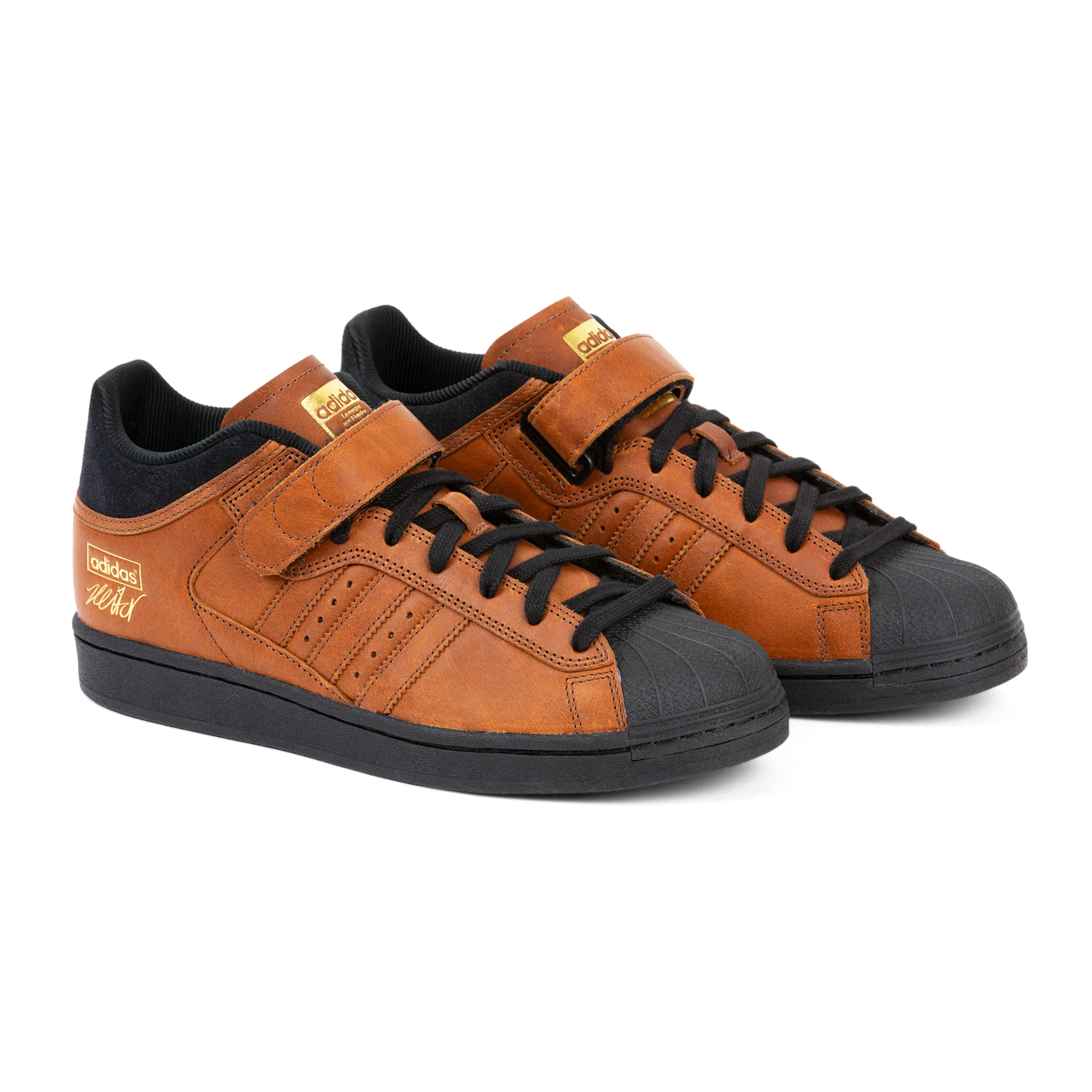 ADIDAS PRO SHELL ADV X HEITOR DARK BROWN / CORE BLACK - Image 2