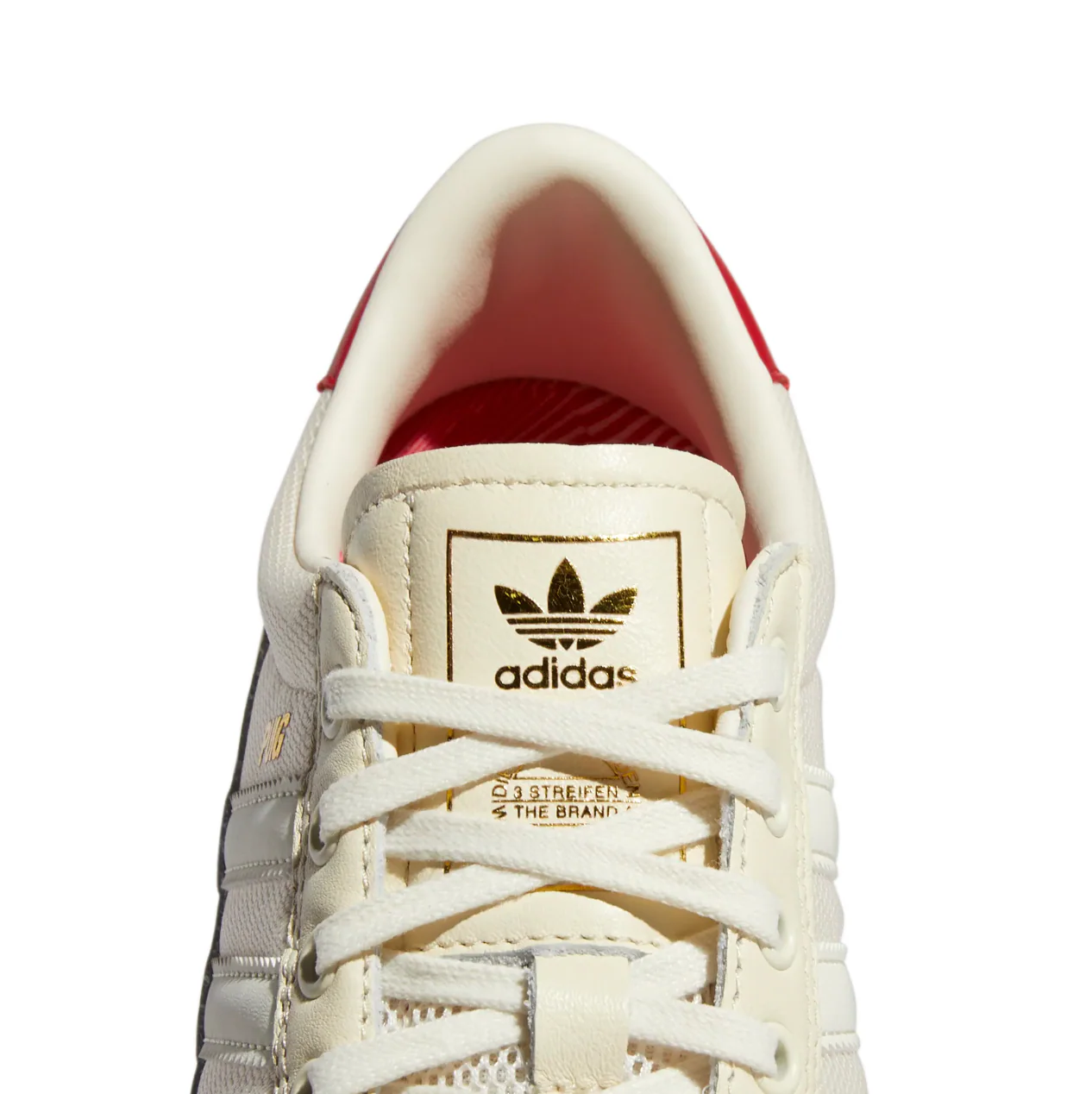 ADIDAS PUIG INDOOR WHITE / CREAM WHITE / SCARLET - Image 2