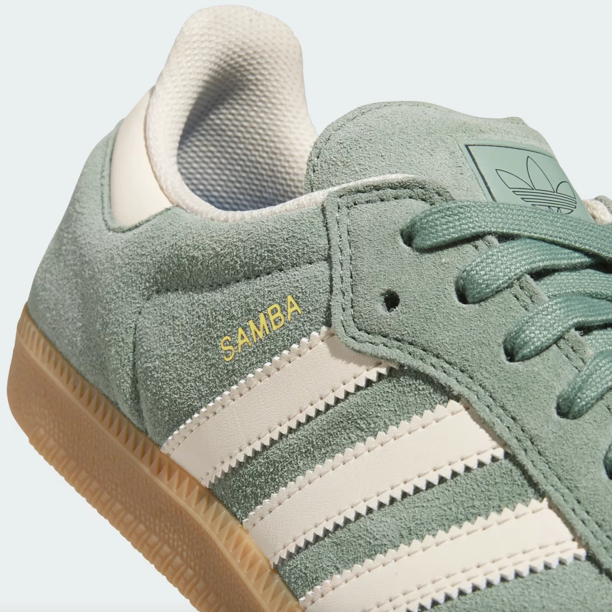 ADIDAS SAMBA ADV SILVER GREEN / WONDER WHITE - Image 2