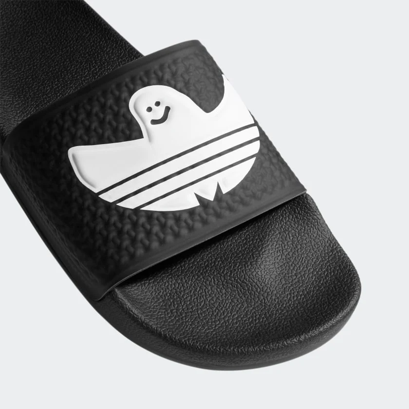 ADIDAS SHMOOFOIL SLIDE CORE BLACK / WHITE - Image 2