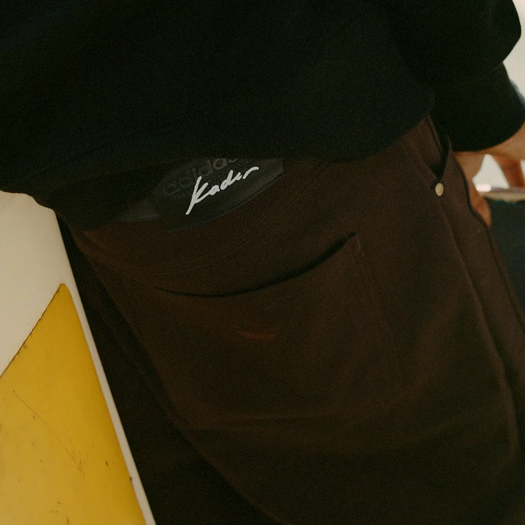 ADIDAS SKATEBOARDING KADER PANT DARK BROWN - Image 3