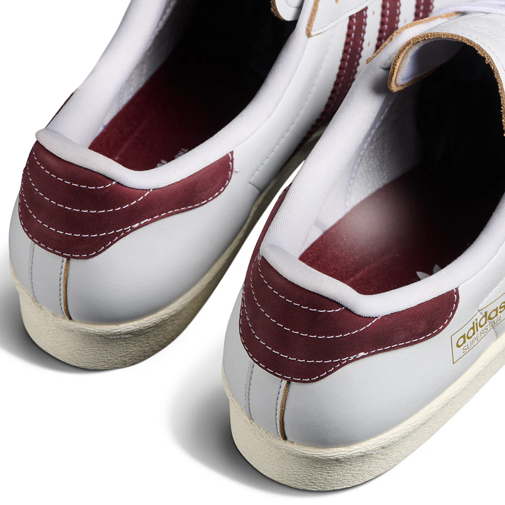 ADIDAS SUPERSTAR 80 ADV CRYSTAL WHITE / SHADOW RED - Image 3