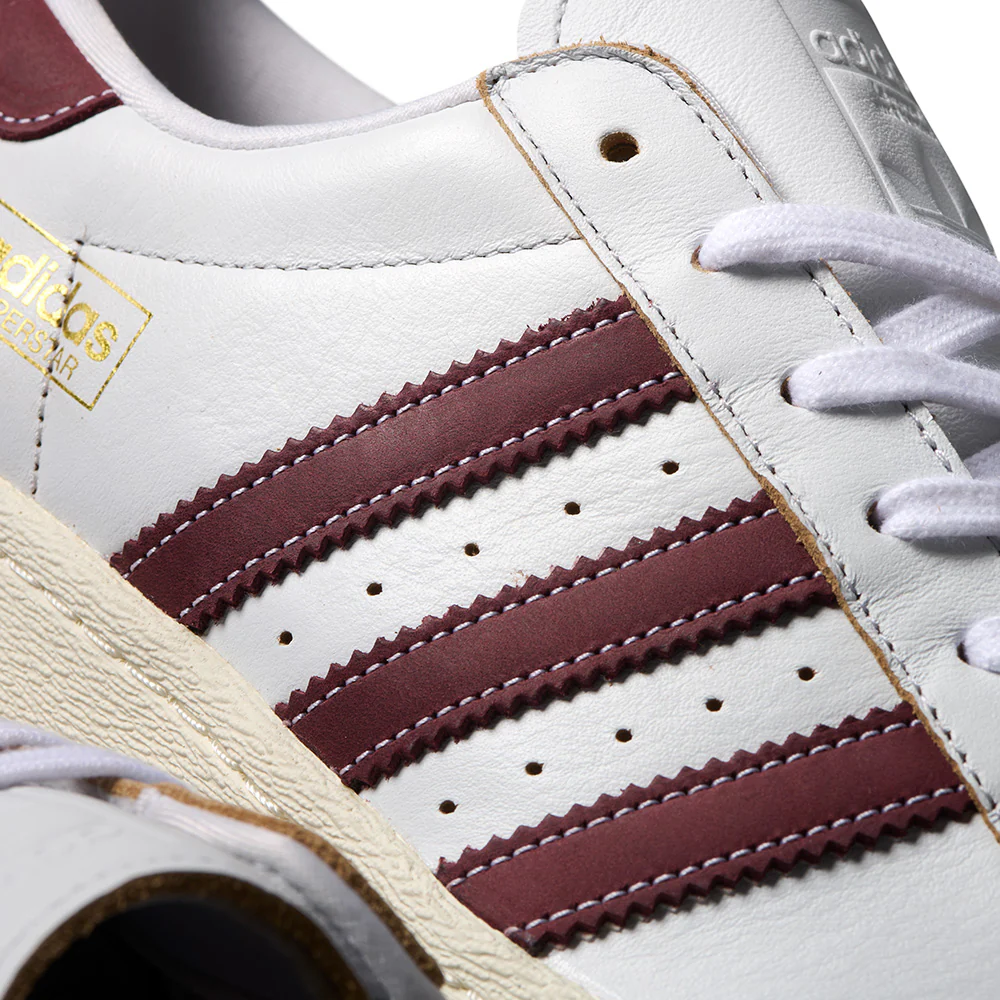 ADIDAS SUPERSTAR 80 ADV CRYSTAL WHITE / SHADOW RED - Image 4