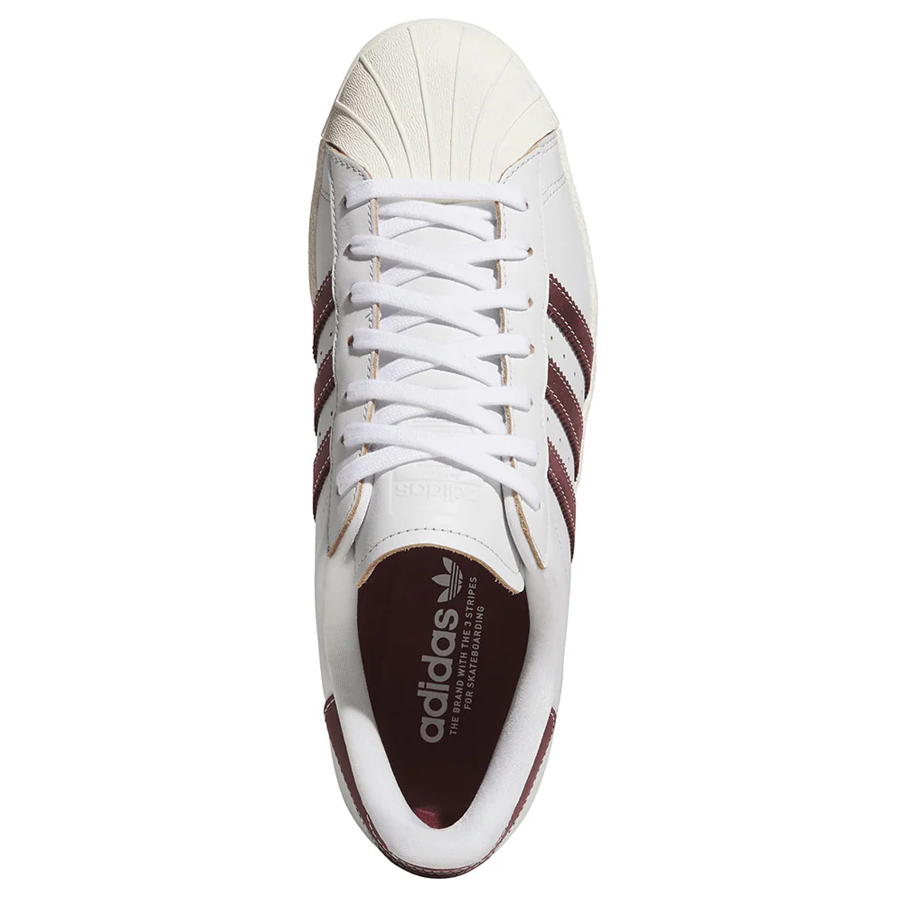 ADIDAS SUPERSTAR 80 ADV CRYSTAL WHITE / SHADOW RED - Image 7