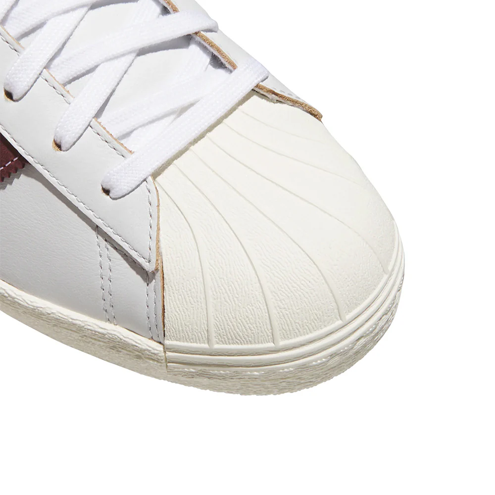ADIDAS SUPERSTAR 80 ADV CRYSTAL WHITE / SHADOW RED - Image 9