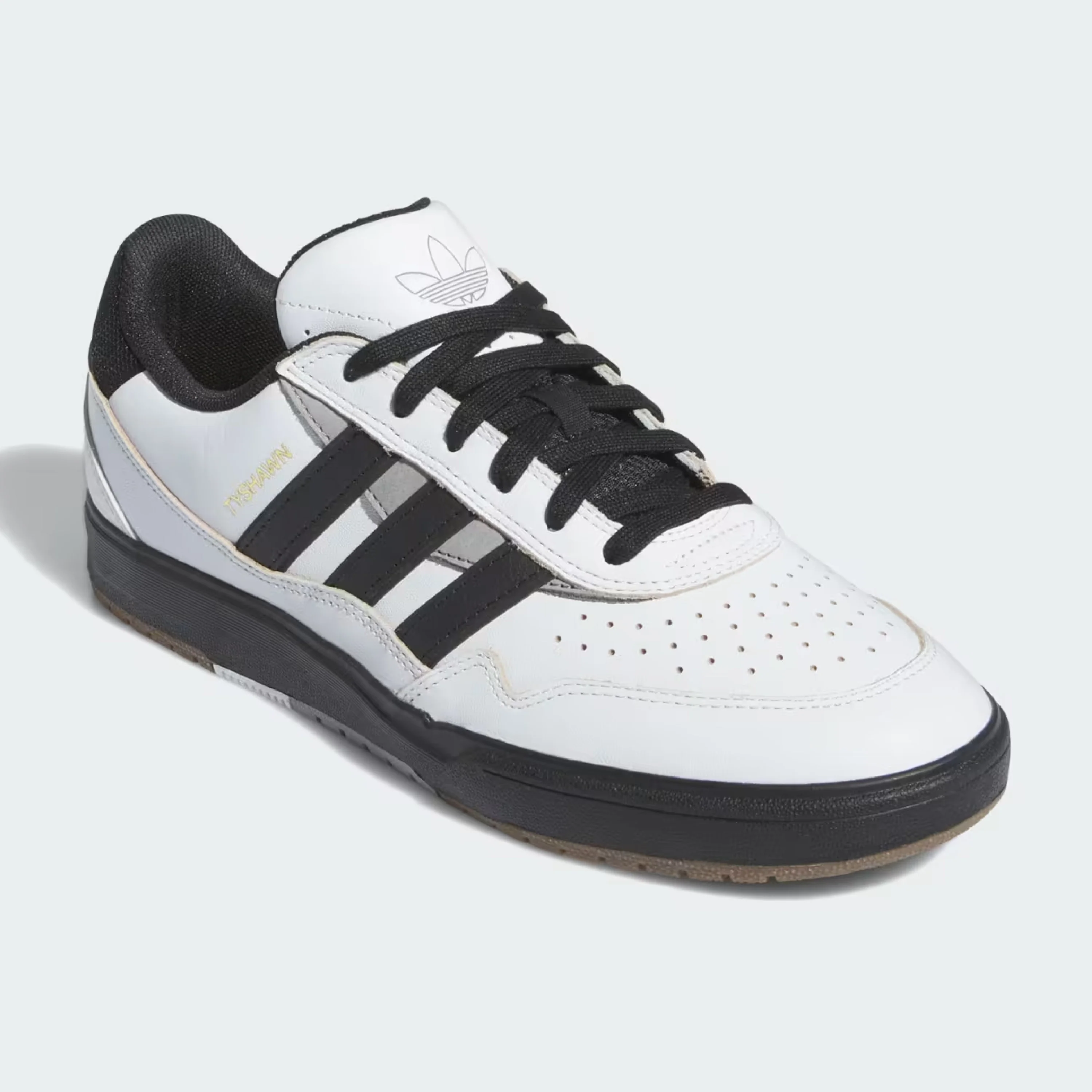 ADIDAS TYSHAWN 2 CRYSTAL WHITE / CORE BLACK / CHARCOAL SOLID GREY - Image 3