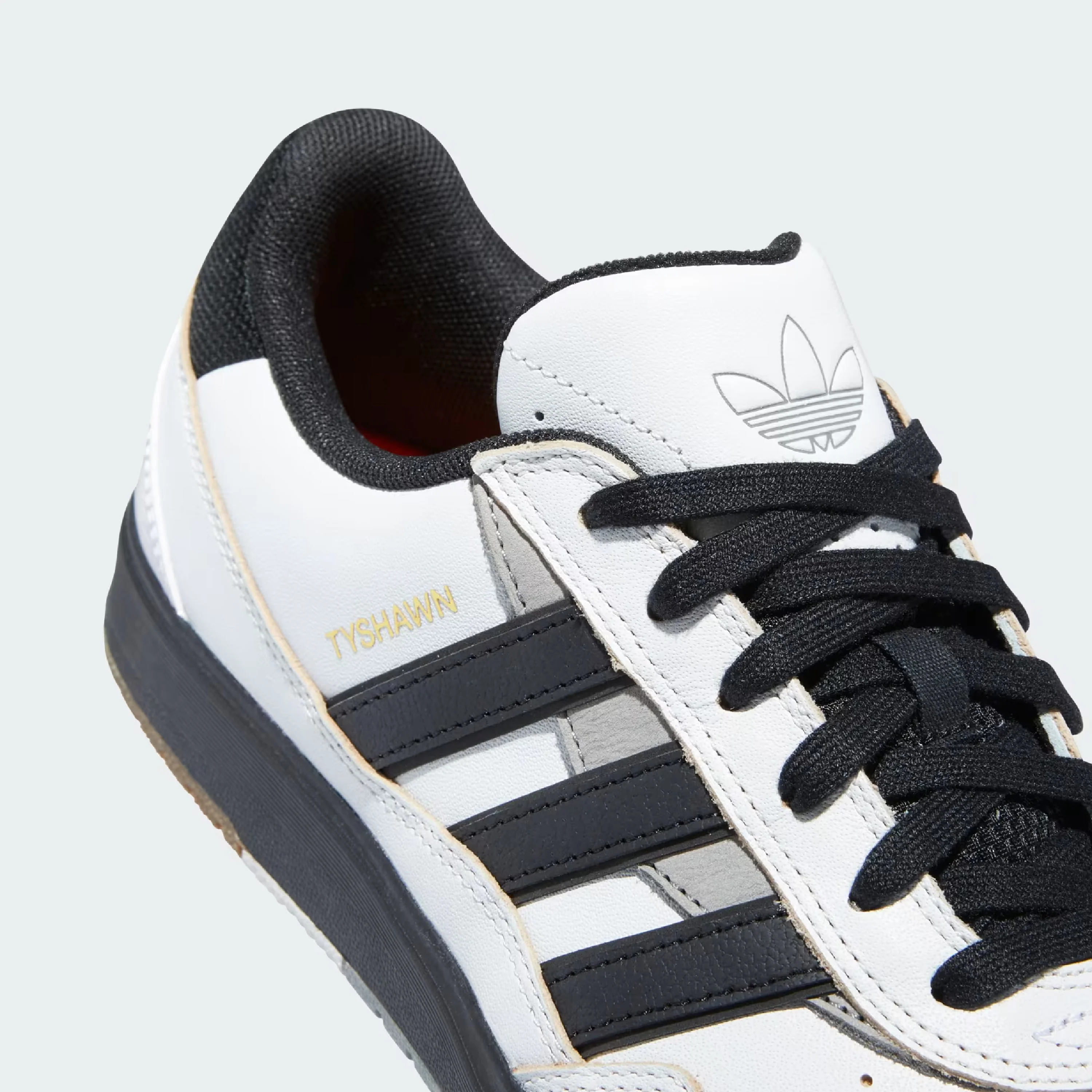 ADIDAS TYSHAWN 2 CRYSTAL WHITE / CORE BLACK / CHARCOAL SOLID GREY - Image 5