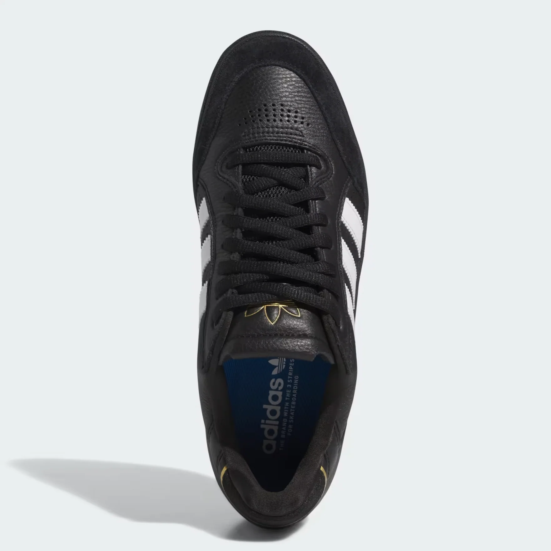 ADIDAS TYSHAWN LOW CORE BLACK / CLOUD WHITE / GOLD METALLIC - Image 4