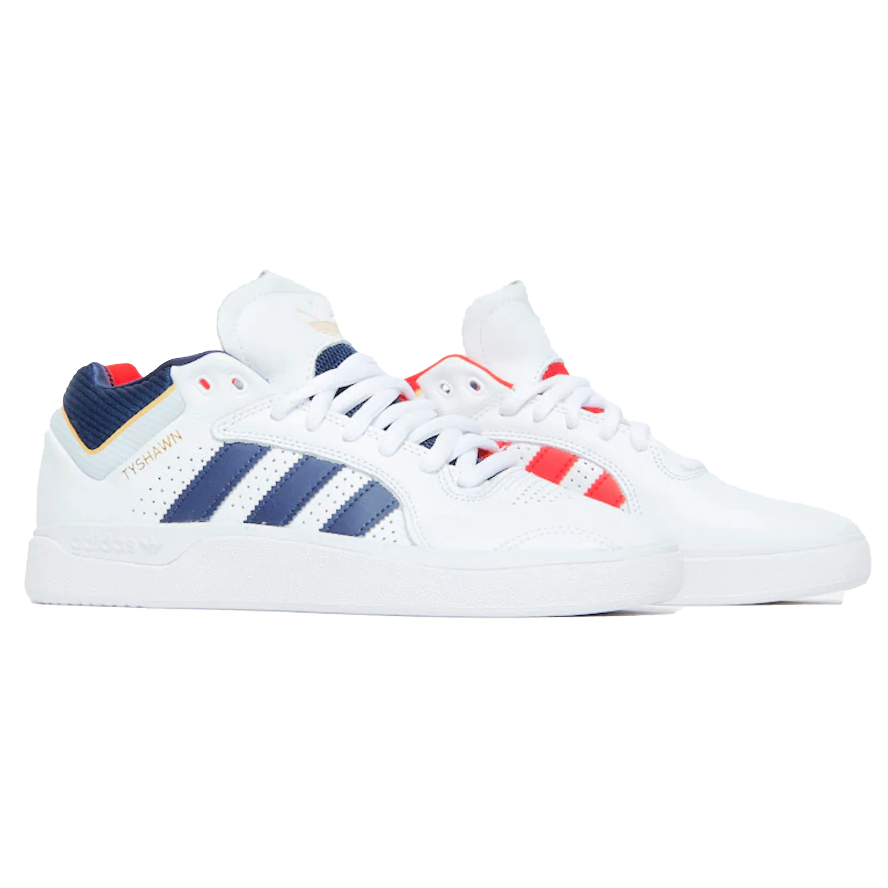 ADIDAS TYSHAWN WHITE / COLLEGIATE NAVY / GOLD - Image 4