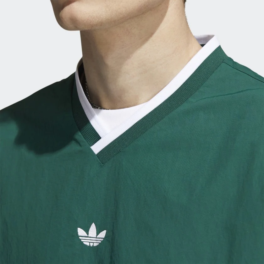 ADIDAS WIND PULLOVER COLLEGIATE GREEN / WHITE - Image 2