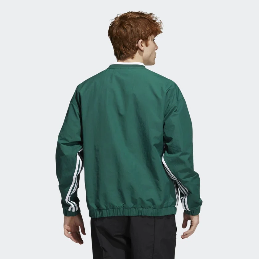 ADIDAS WIND PULLOVER COLLEGIATE GREEN / WHITE - Image 4