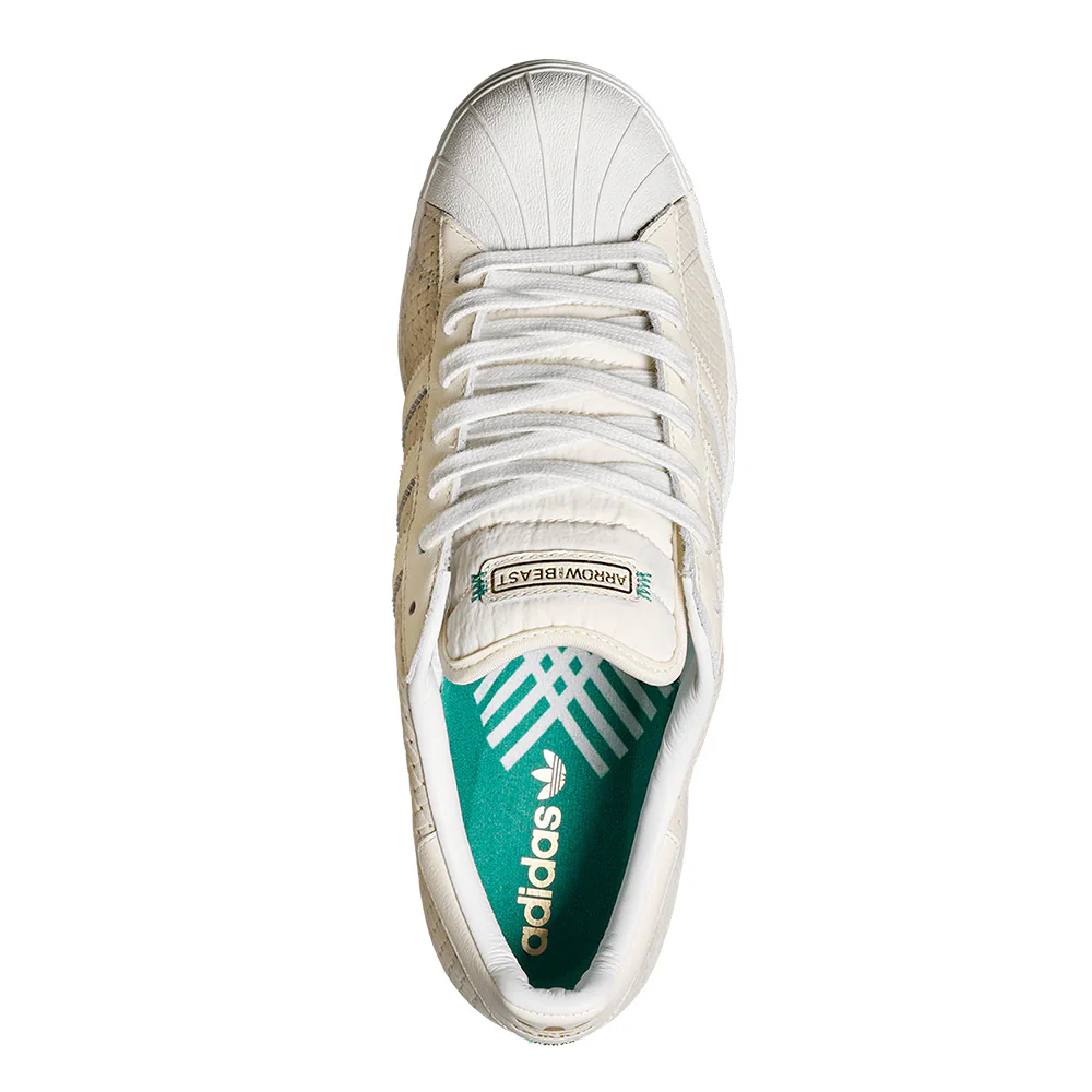 ADIDAS X ARROW & BEAST SUPERSTAR ADV WONDER WHITE / CRYSTAL WHITE - Image 4
