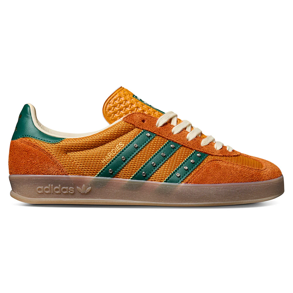 ADIDAS X HARDIES GAZELLE INDOOR RUSTIC ORANGE / COLLEGIATE GREEN / GUM