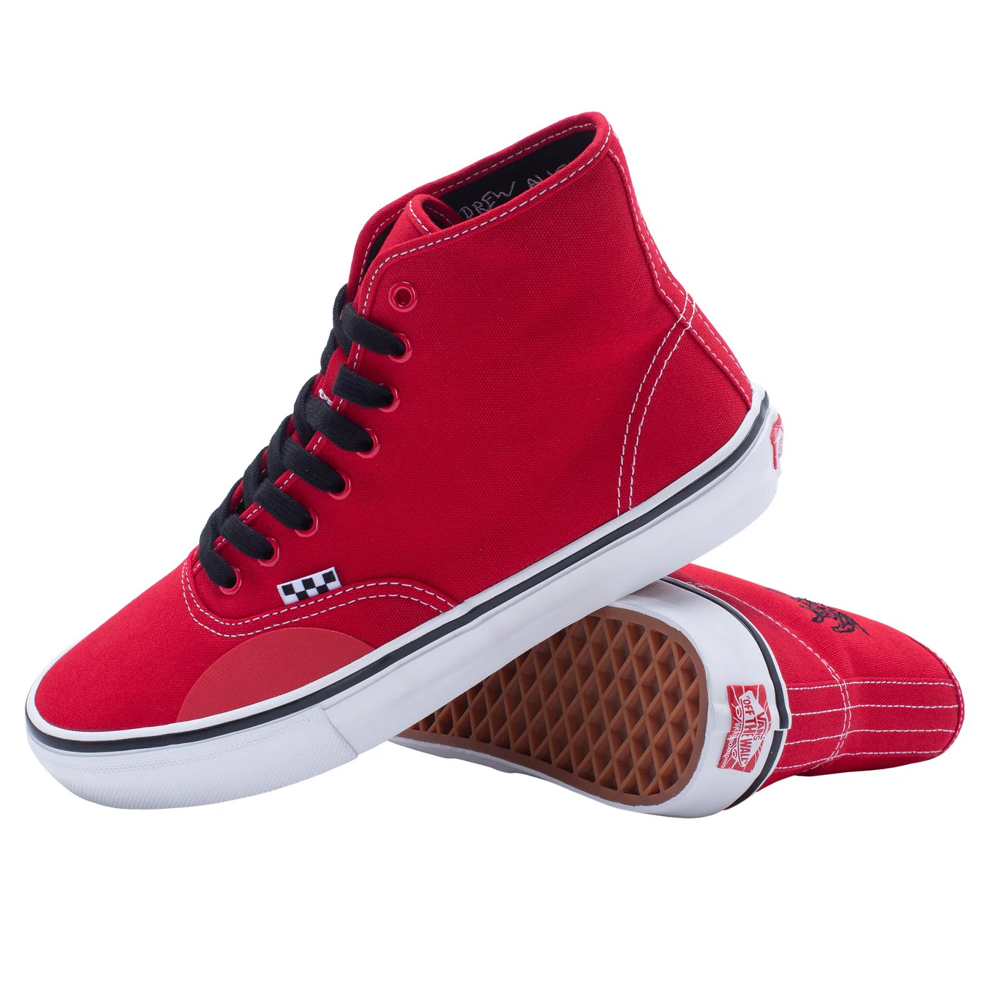 VANS SKATE ALLEN X HOCKEY AUTHENTIC HIGH RED - Image 5