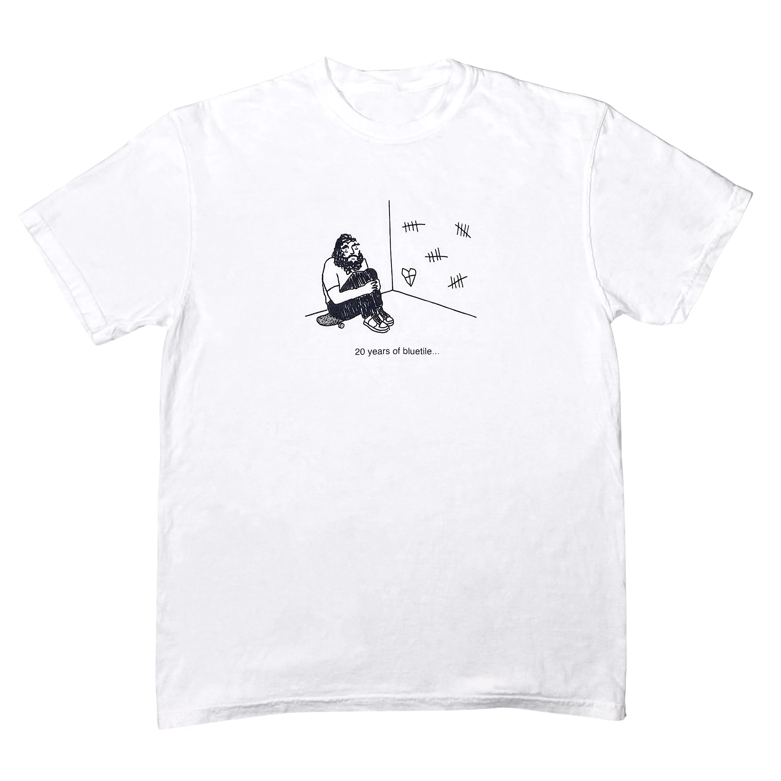 BLUETILE 20 YEARS SAVA TEE WHITE