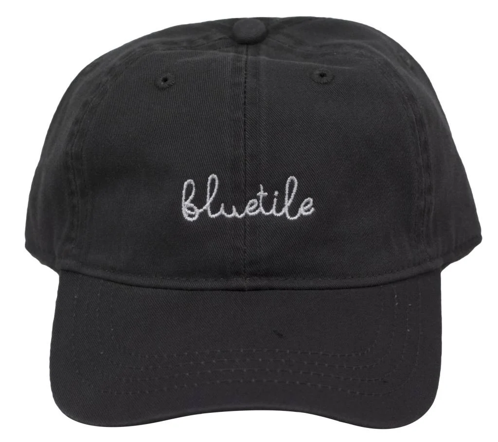 BLUETILE SCRIPT DAD HAT GREY