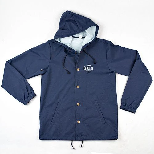 BLUETILE SINCE 2001 HOODED COACHES JACKET NAVY - Image 2