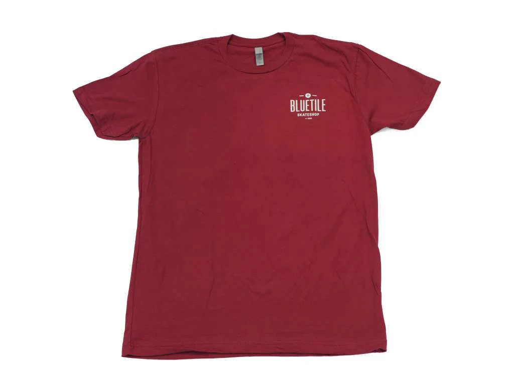 BLUETILE SINCE 2001 SHIRT - GARNET / WHITE - Image 2