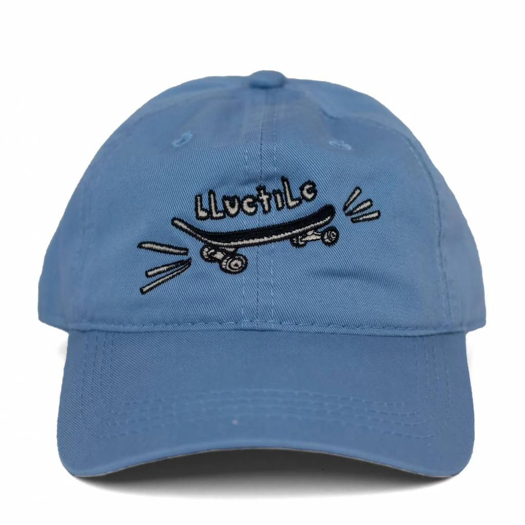 BLUETILE "SKATE BORED" DAD HAT COLUMBIA BLUE