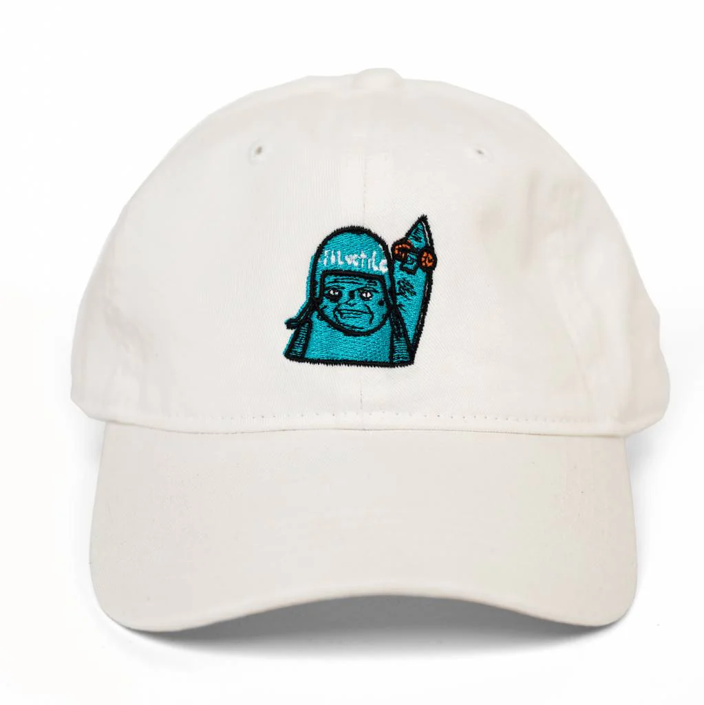 BLUETILE "SKATE GRUMP" DAD HAT WHITE