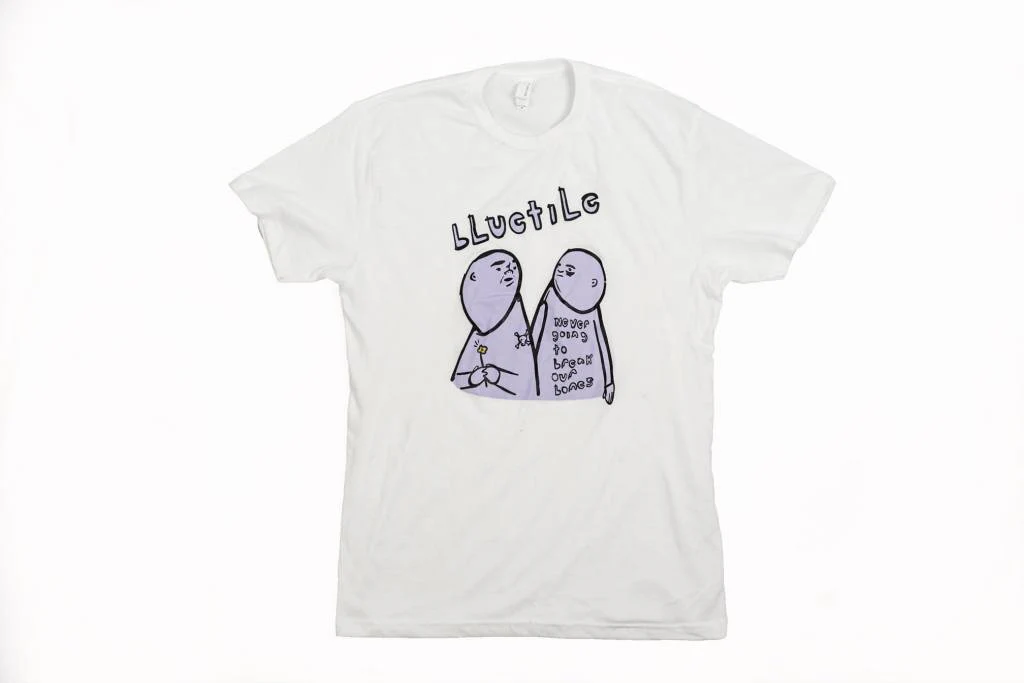 BLUETILE X STREET CANOE NEVER BREAK BONES T-SHIRT WHITE / PURPLE