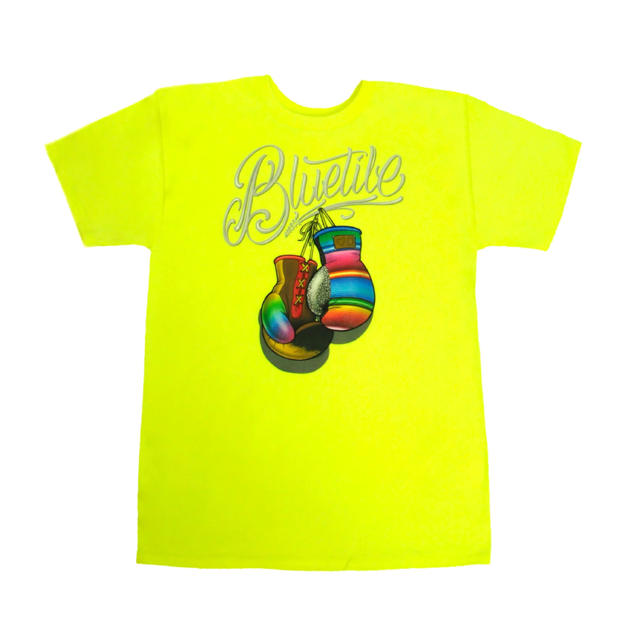 BLUETILE BOXING CLUB T-SHIRT SAFETY GREEN