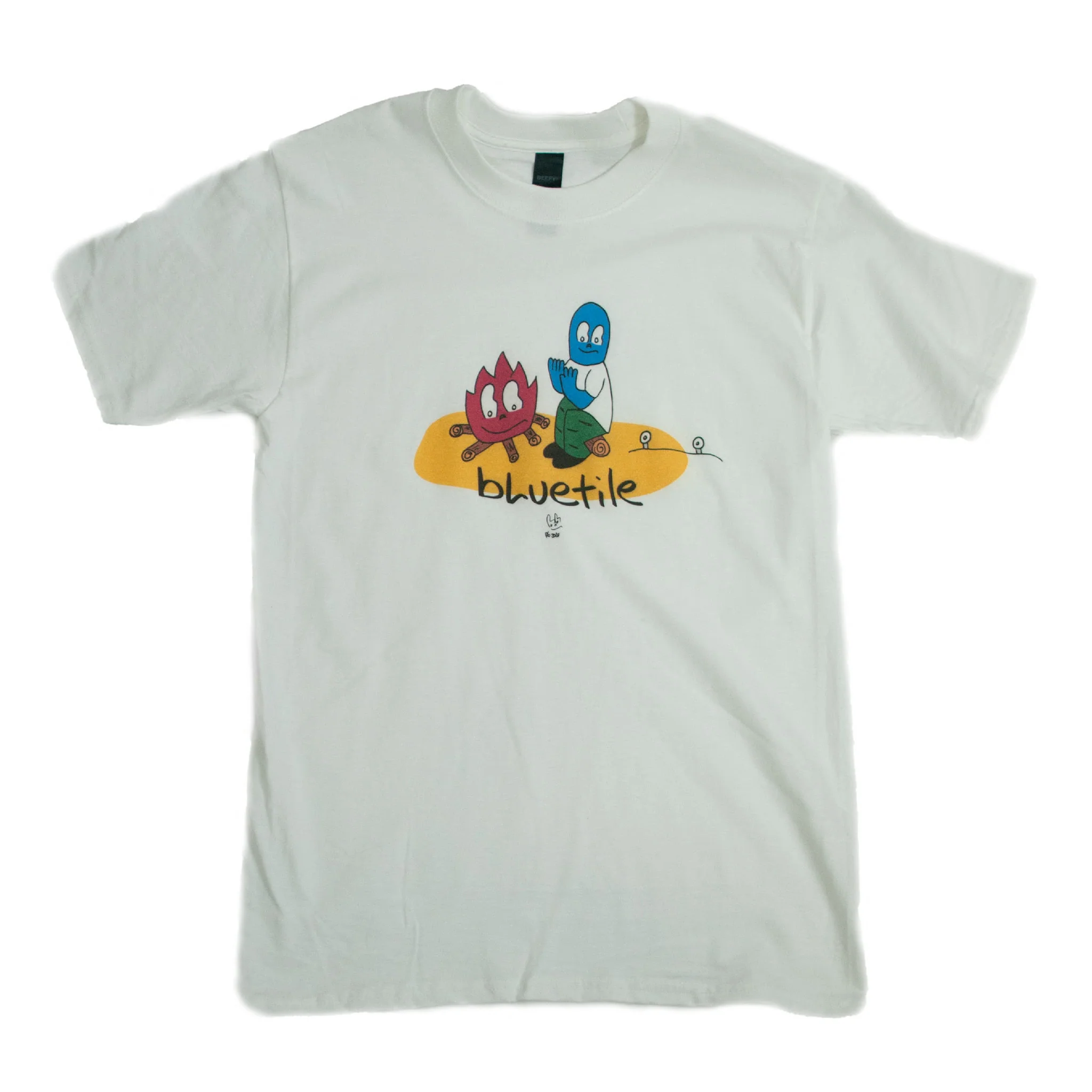 BLUETILE CAMP FIRE T-SHIRT WHITE