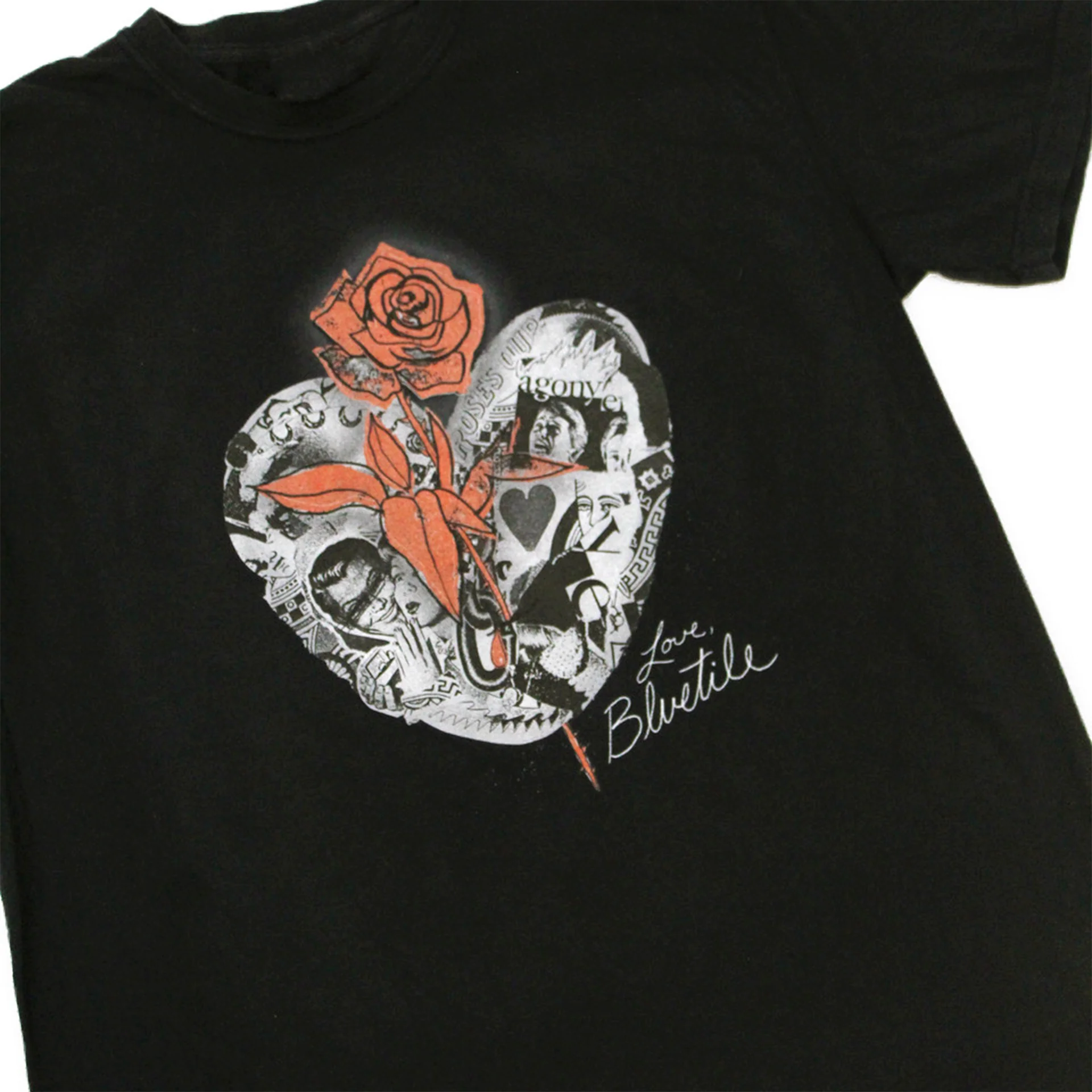 BLUETILE COLLAGE HEART T-SHIRT BLACK - Image 2