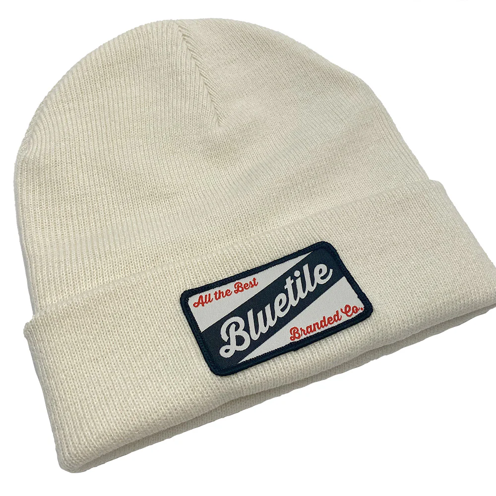 BLUETILE CRAFT PATCH BEANIE ECRU - Image 2