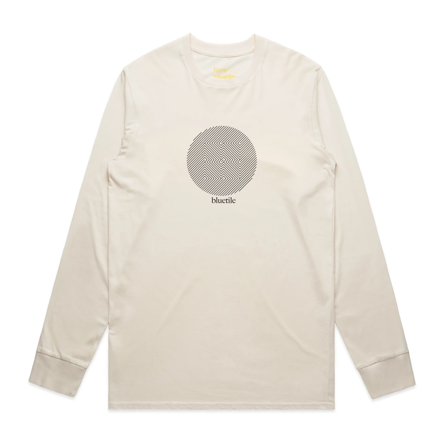 BLUETILE "CRAZY" LONG SLEEVE TEE ECRU