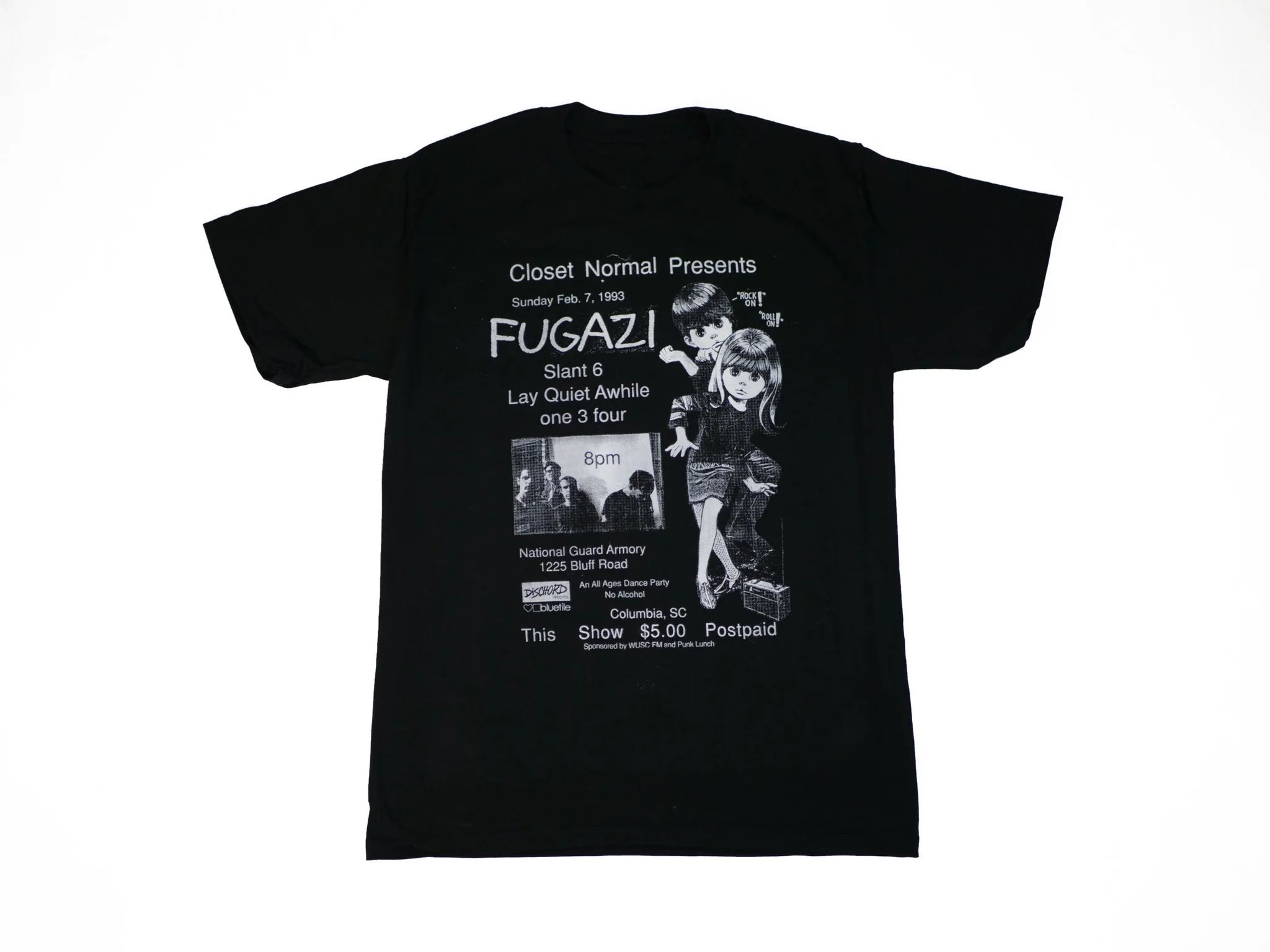BLUETILE FUGAZI FLYER T-SHIRT BLACK