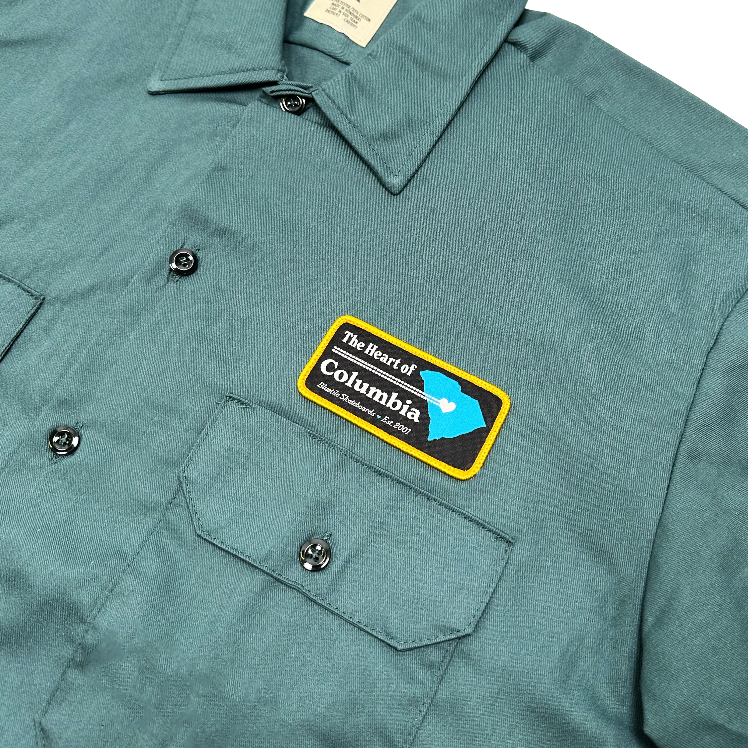BLUETILE "HEART OF COLUMBIA" WORK SHIRT LINCOLN GREEN - Image 2