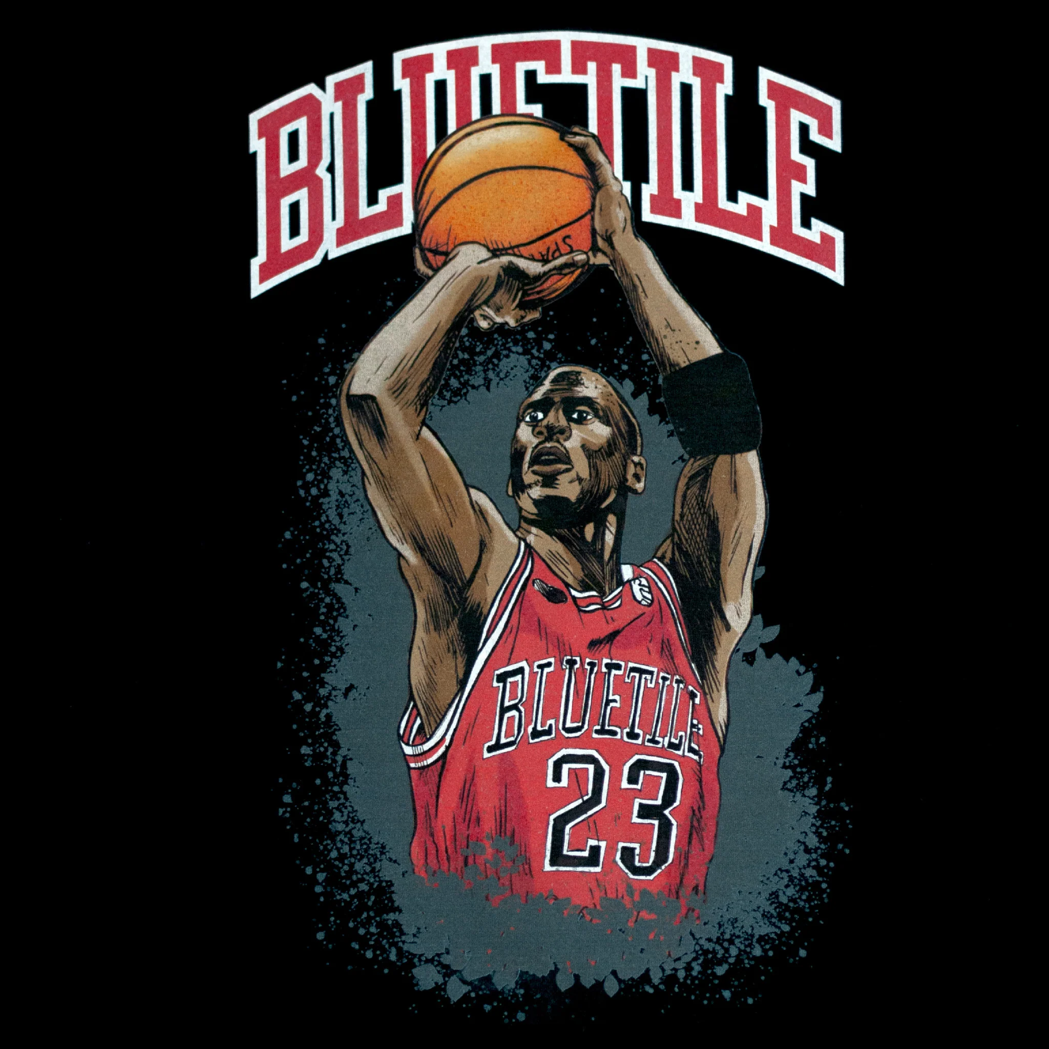 BLUETILE JUMP SHOT T-SHIRT BLACK - Image 2
