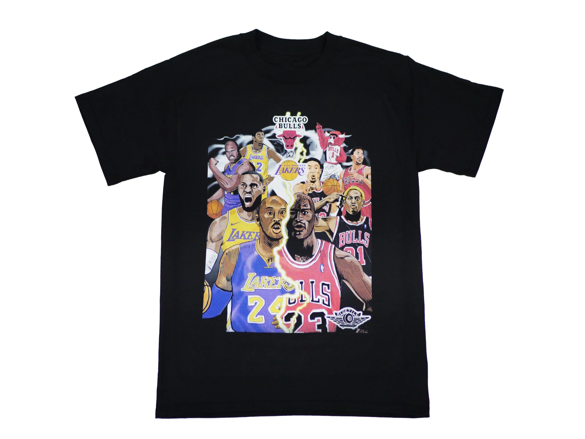 BLUETILE LA TO CHICAGO JORDAN 1 T-SHIRT BLACK