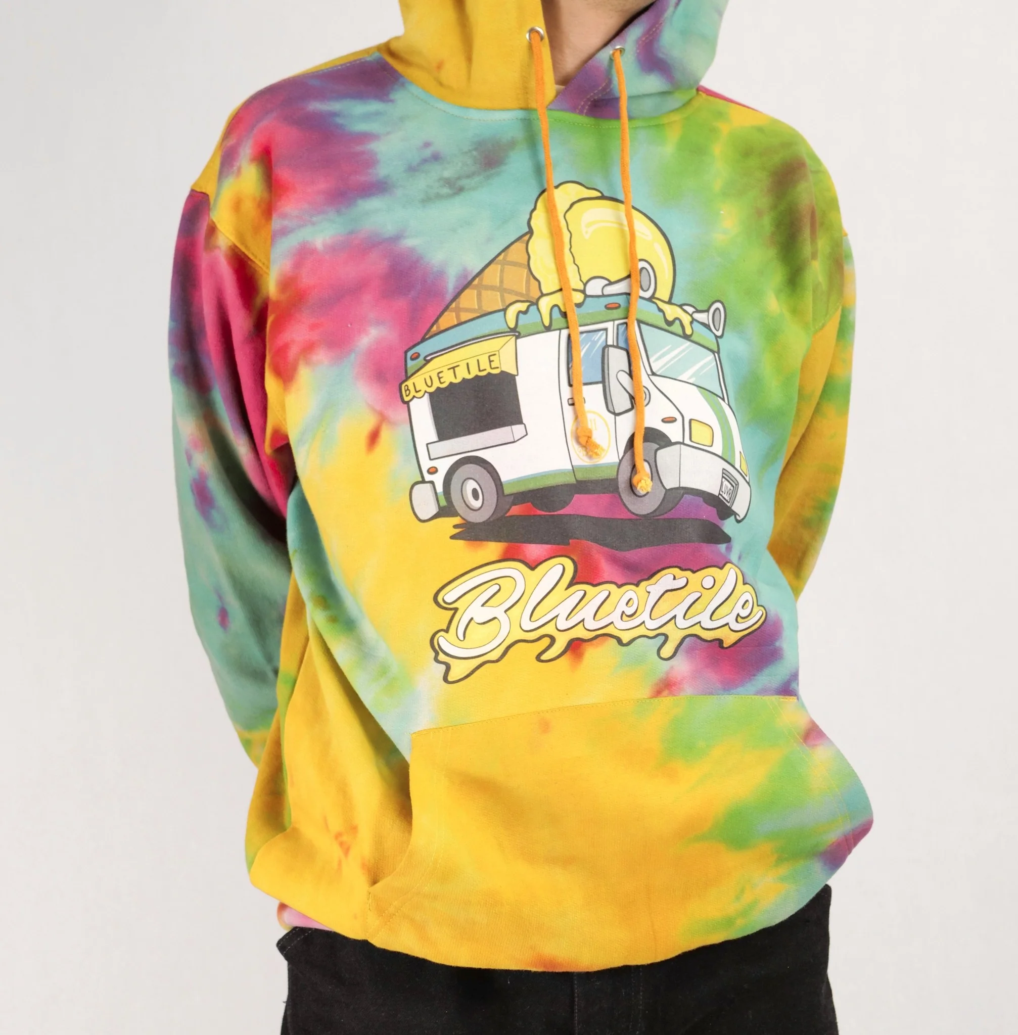 BLUETILE MUNCHIES DELIVERY TIEDYE HOODIE - Image 2