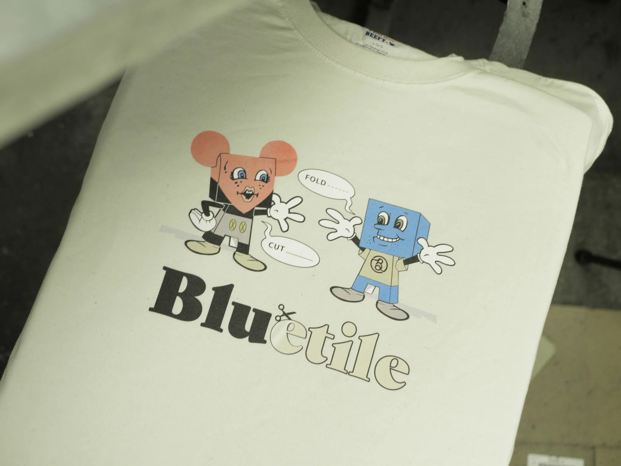 BLUETILE PAPER TOYS T-SHIRT NATURAL - Image 2