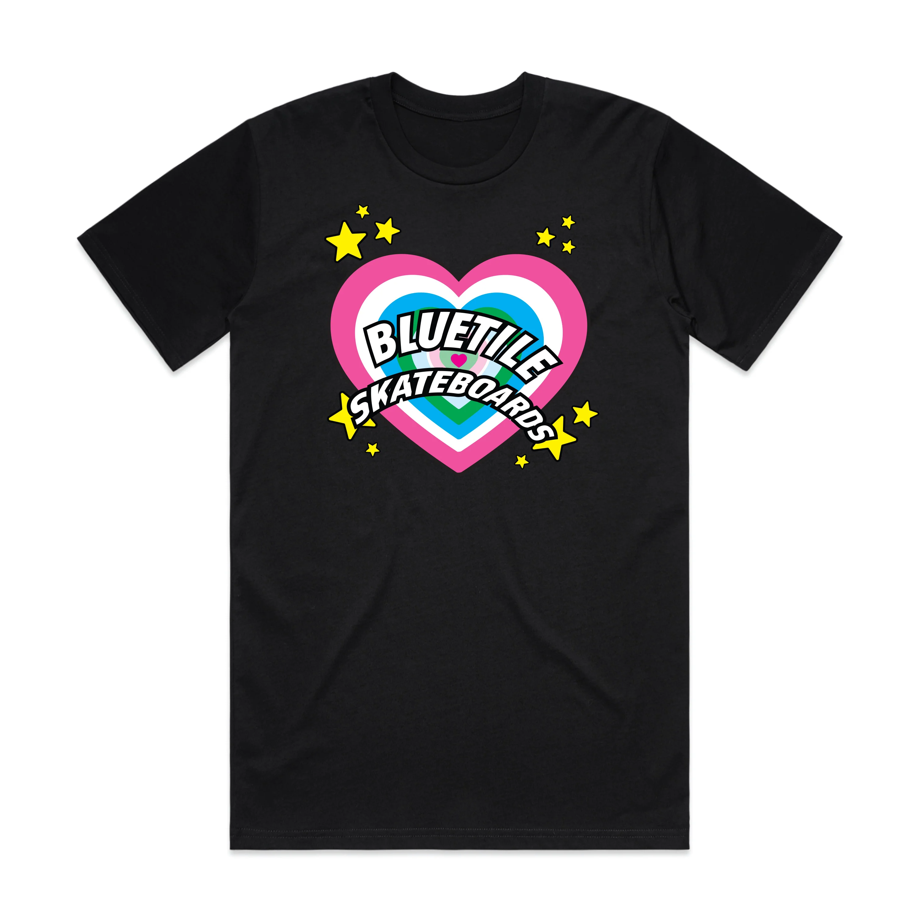 BLUETILE RADIANT HEART LOGO TEE BLACK *PRE-ORDER