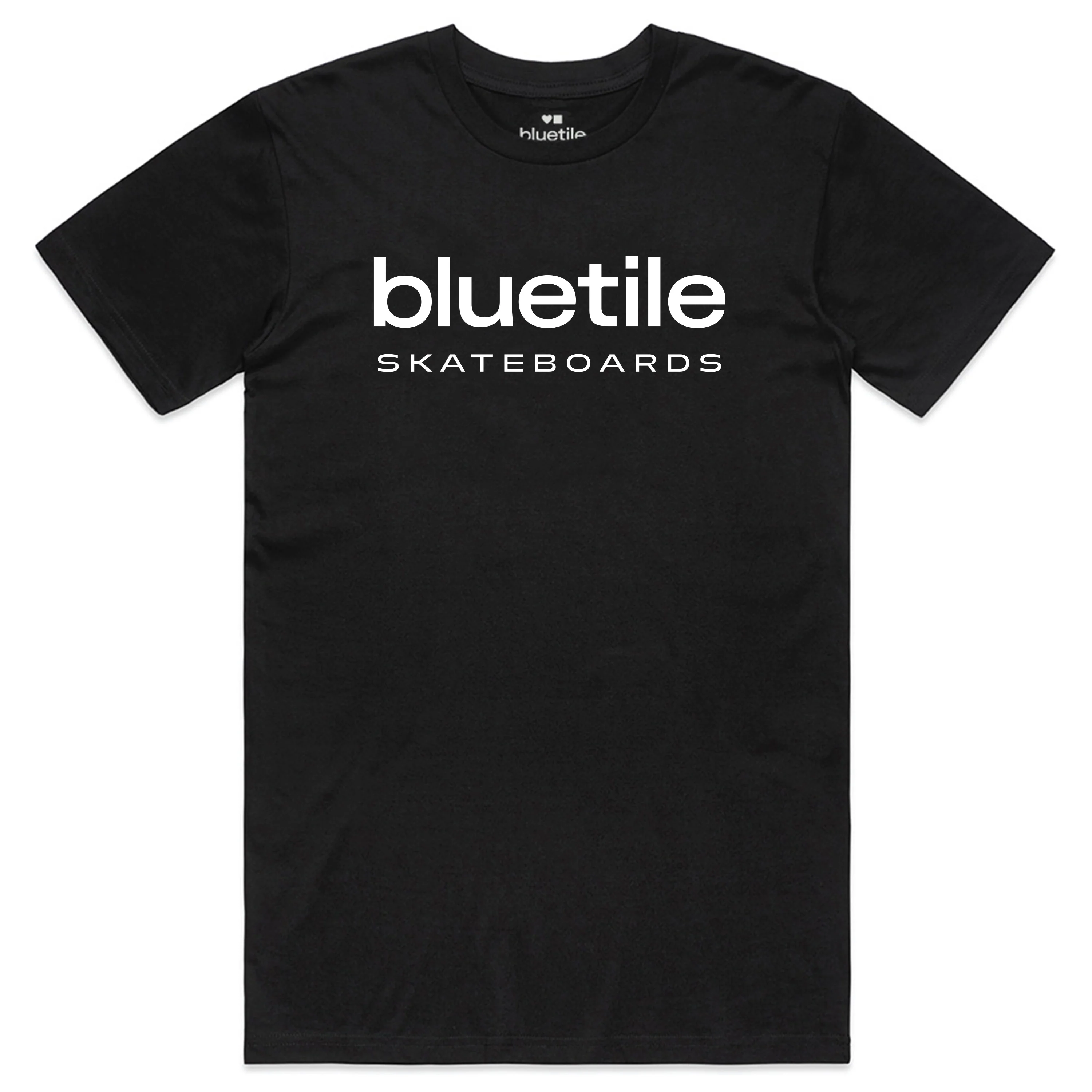 BLUETILE SKATEBOARDS LOGO TEE BLACK