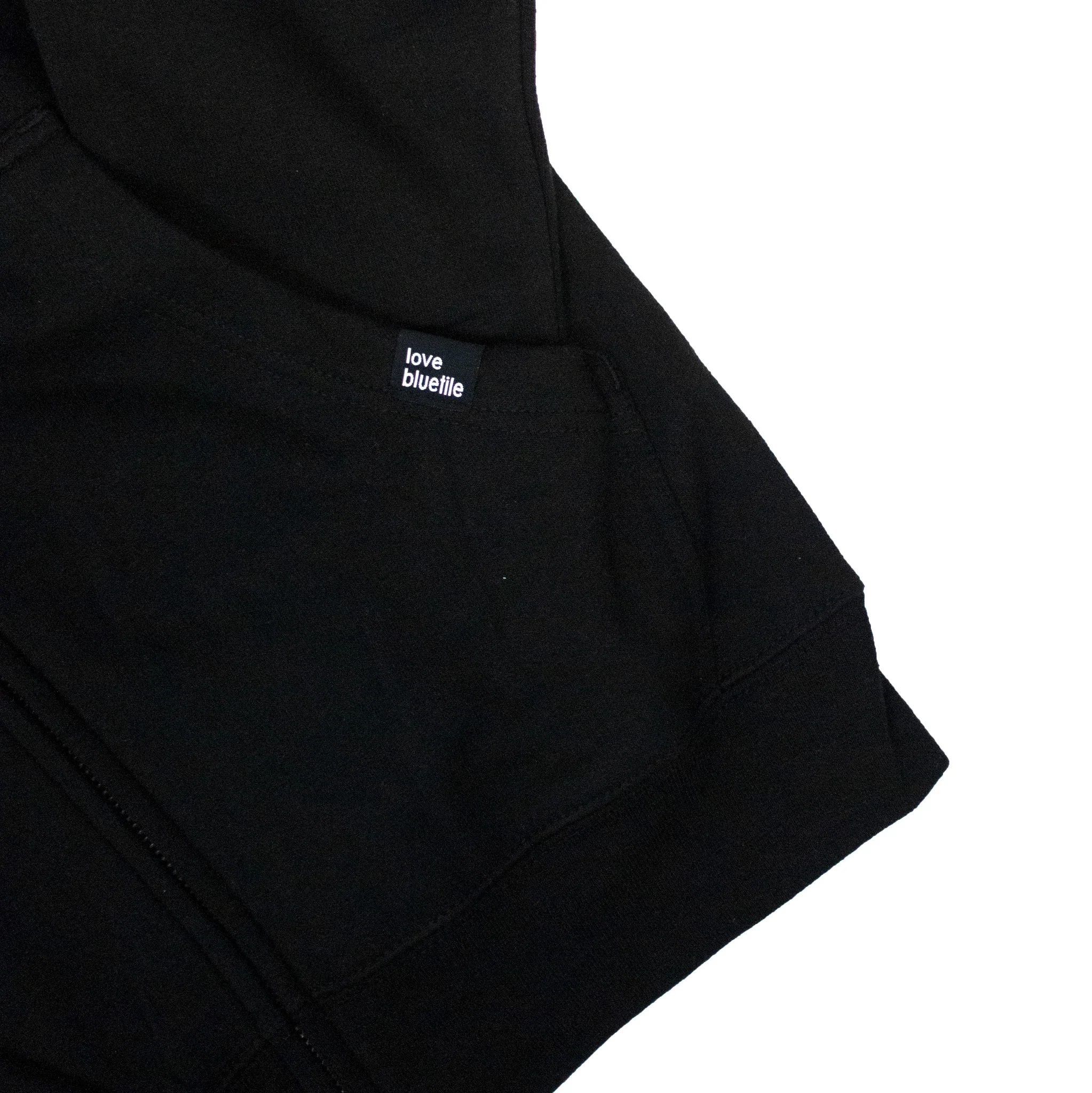 BLUETILE SKETCHY GONZ ZIP HOODIE BLACK - Image 3