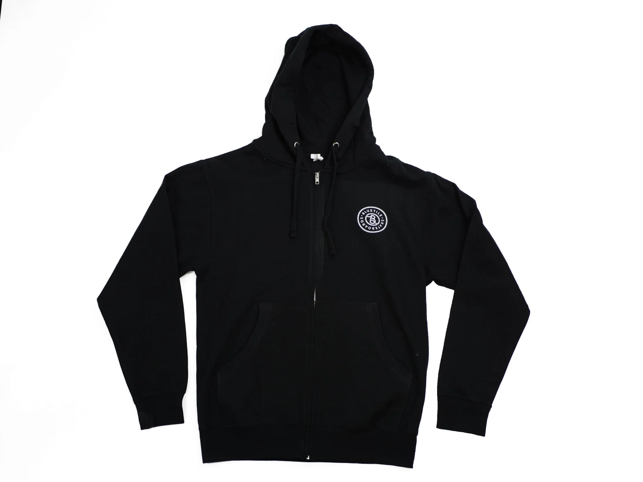 BLUETILE SUPPLY CO. ZIP HOODIE BLACK