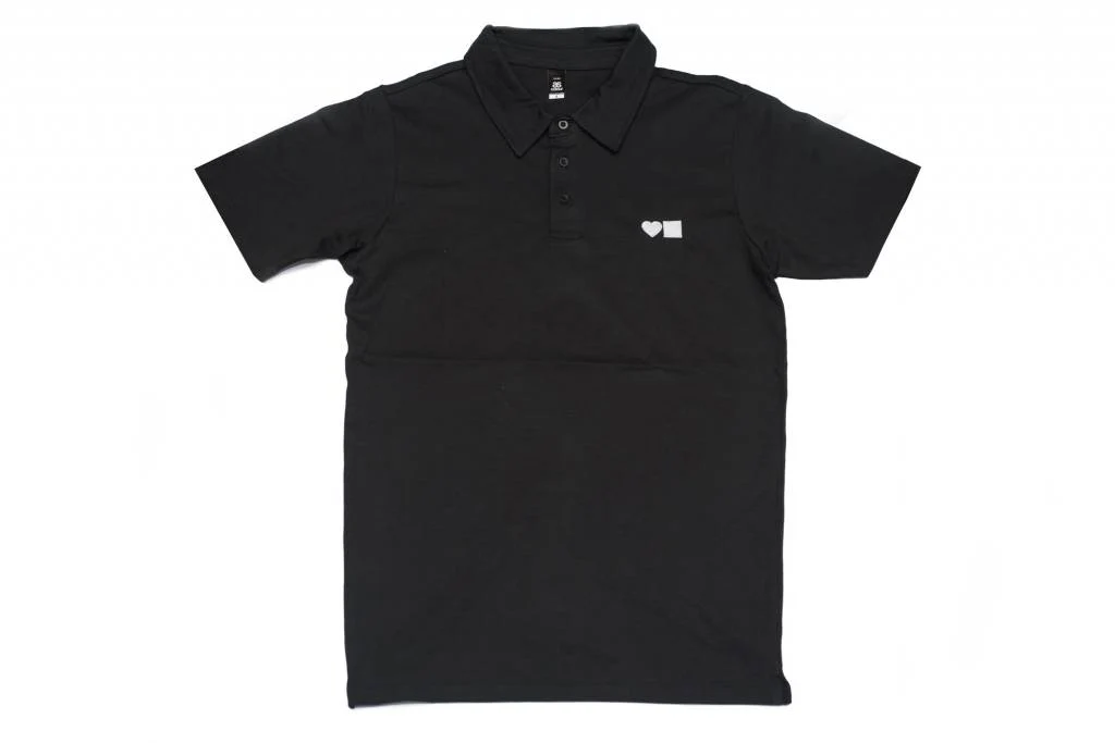 BLUETILE SURPLUS LOVE BLUETILE POLO BLACK / WHITE