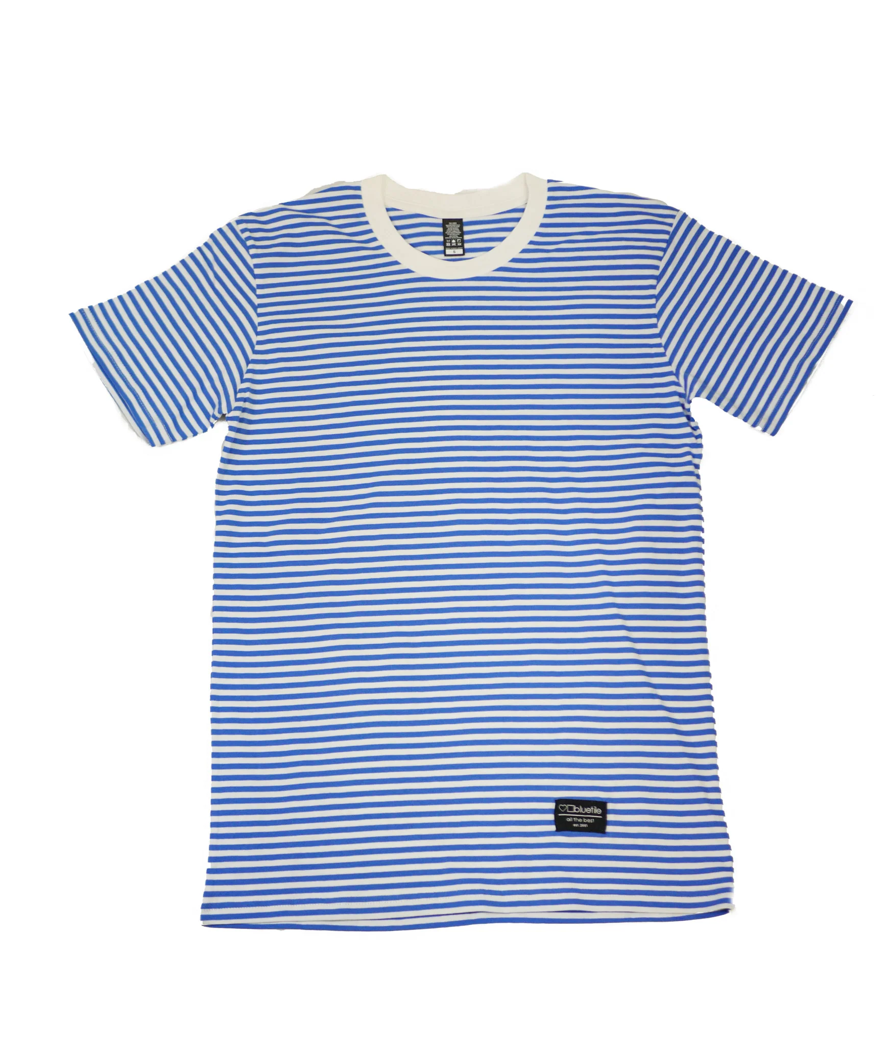 BLUETILE SURPLUS STRIPED TEE BLUE / WHITE